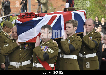 Jonathan Burgess funerale Foto Stock