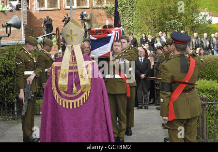 Jonathan Burgess funerale Foto Stock