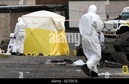 Omicidio hunt lanciato dopo l uomo ferito muore Foto Stock