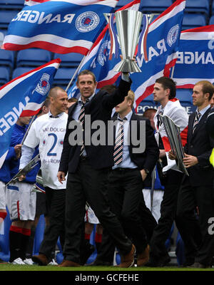 Calcio - Rangers Clydesdale Bank Premier League Scozzese titolo celebrazioni - Ibrox Foto Stock