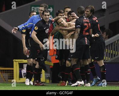 Soccer - UEFA Europa League - Semifinale - Seconda tappa - Liverpool v Atletico Madrid - Anfield Foto Stock