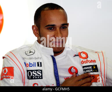 Formula uno Motor Racing - Gran Premio di Spagna - circuito Catalunya. Lewis Hamilton al circuito Catalunya di Barcellona. Foto Stock