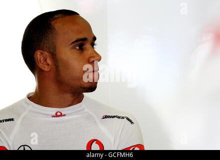 Formula uno Motor Racing - Gran Premio di Spagna - circuito Catalunya. Lewis Hamilton al circuito Catalunya di Barcellona. Foto Stock