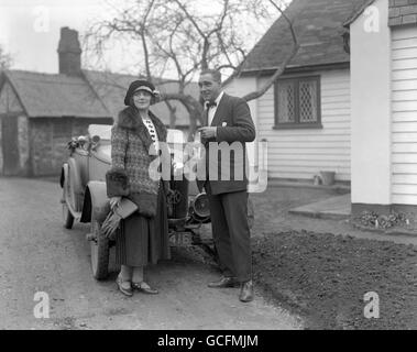 Film - Chrissie bianco e Henry Edwards - Chobham Foto Stock