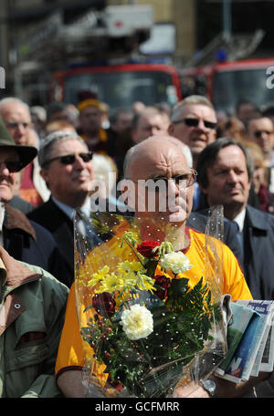 Bradford City football disaster commemorato Foto Stock