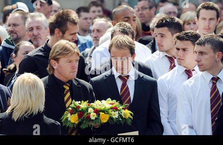 Bradford City football disaster commemorato Foto Stock