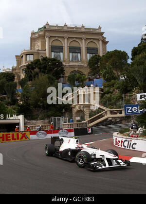 Formula uno Motor Racing - Gran Premio di Monaco - Practice e Qualifiche - circuito di Monaco. Kamui Kobayashi (JPN), BMW Sauber. Foto Stock