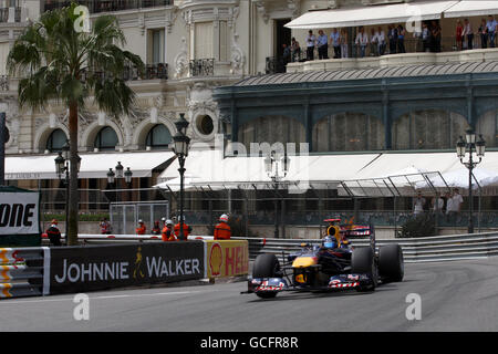 Formula uno Motor Racing - Gran Premio di Monaco - Practice e Qualifiche - circuito di Monaco. Sebastian Vettel (GER), Red Bull Foto Stock