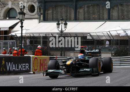 Formula uno Motor Racing - Gran Premio di Monaco - Practice e Qualifiche - circuito di Monaco. Jarno Trulli (ITA), Lotus F1. Foto Stock