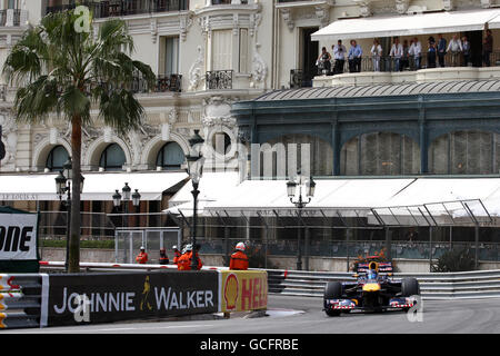 Formula uno Motor Racing - Gran Premio di Monaco - Practice e Qualifiche - circuito di Monaco. Sebastian Vettel (GER), Red Bull Foto Stock