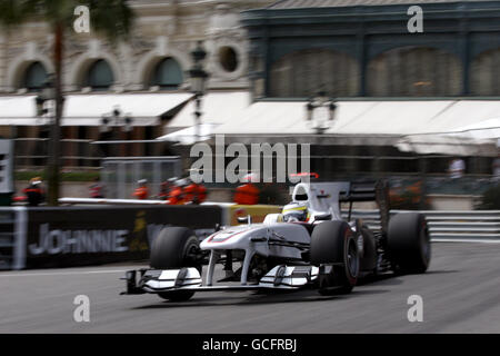 Formula uno Motor Racing - Gran Premio di Monaco - Practice e Qualifiche - circuito di Monaco. Pedro de la Rosa (ESP), BMW Sauber. Foto Stock