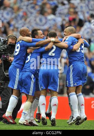 Calcio - fa Cup - finale - Chelsea v Portsmouth - Stadio di Wembley. I giocatori di Chelsea festeggiano la vittoria della fa Cup Foto Stock