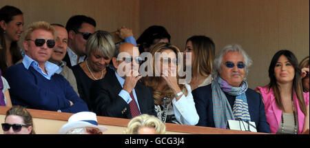 Tennis - ATP World Tour Masters - Giorno 6 - Montecarlo - Mens Singles - Semi finale - David Ferrer v Rafael Nadal Foto Stock