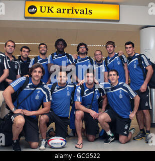 Rugby Union - Emirates Airline Edinburgh Festival Sevens arrivi - aeroporto di Edimburgo Foto Stock