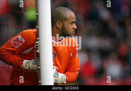 Darren Randolph, portiere atletico di Charlton durante la partita della Coca-Cola League One alla Valley, Londra. Data immagine: Sabato 1 maggio 2010. Vedi PA Story: SOCCER Charlton. Il credito fotografico dovrebbe essere: Cavo PA. RESTRIZIONI: L'uso è soggetto a limitazioni. Uso editoriale solo a meno che non sia stata preventivamente approvata per iscritto. L'utilizzo di nuovi supporti richiede la licenza di Football DataCo Ltd. Per le restrizioni complete, chiamare il numero +44 (0)1158 447447 o visitare il sito Web www.pressassociation.com/images/restrictions. Foto Stock