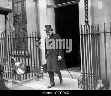 Politica - Winston Churchill - Downing Street Foto Stock