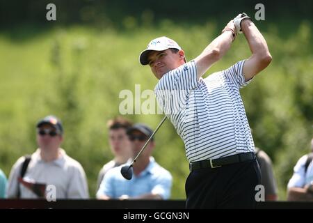 Golf - The Celtic Manor Wales Open 2010 - Round Two - The Celtic Manor Resort. Paul Lawrie in Scozia durante la seconda fase del Celtic Manor Wales Open, presso il Celtic Manor Resort Foto Stock