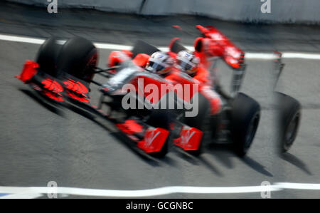 Formula Uno Motor Racing - Gran Premio di Spagna - Pratica - Circuito di Catalunya Foto Stock