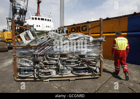 MV Rachel Corrie Foto Stock