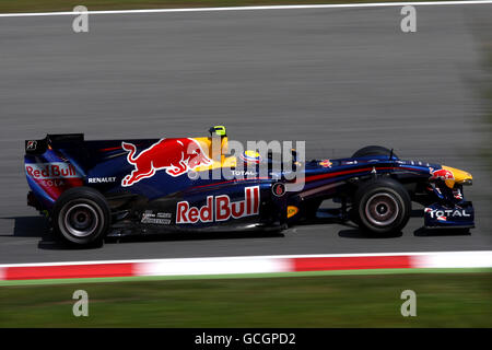 Formula uno Motor Racing - Gran Premio di Spagna - Practice e Qualifiche - circuito Catalunya. Mark Webber, Red bull Racing Foto Stock