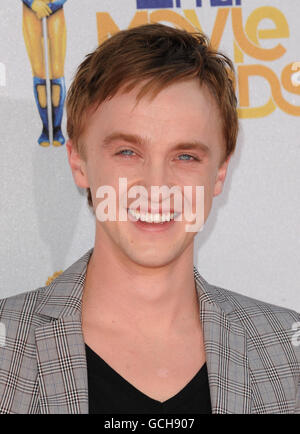 2010 MTV Movie Awards - Arrivi - California. Tom Felton arriva per i MTV Movie Awards 2010, Universal Studios, Los Angeles. Foto Stock