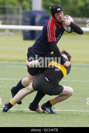 Rugby Union - scuole di Edinburgh 7s Finals - Murrayfield passi indietro Foto Stock