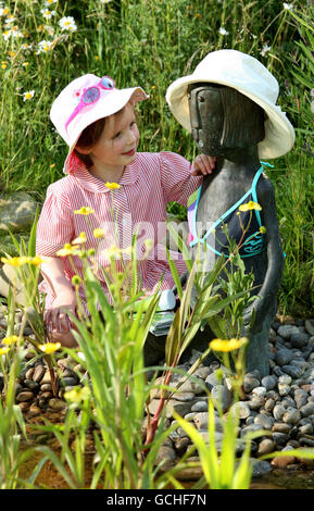 World Cup Fever hits festival dei giardini Foto Stock