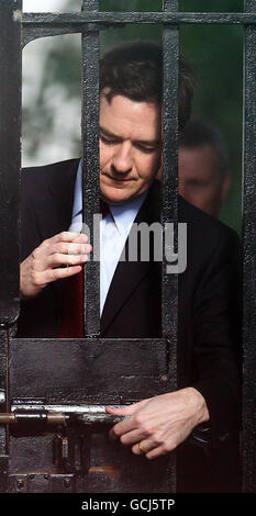 George Osborne a Downing Street Foto Stock