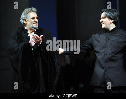 Placido Domingo presso la Royal Opera House Foto Stock