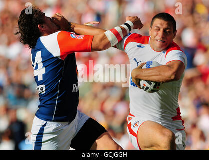 Rugby League - Gillette Fusion International - Inghilterra v Francia - Leigh Sports Village Foto Stock