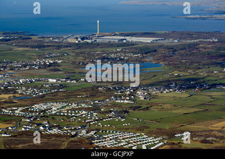 Vista aerea di Ravens Point, Sapperton, Cirencester, Foto Stock