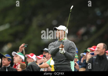 Tiger Woods durante il torneo giapponese McManus Invitational Pro-Am all'Adare Manor Hotel & Golf Resort, Limerick, Irlanda. Foto Stock