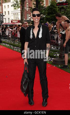 GOK WAN arrivo per la Premiere britannica della Saga Twilight Eclipse, presso l'Odeon West End, Leicester Square, Londra. Foto Stock