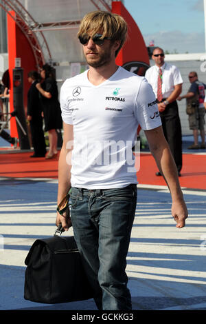 Motor Racing - Santander British Formula One Grand Prix - giorno della gara - Circuito di Silverstone Foto Stock