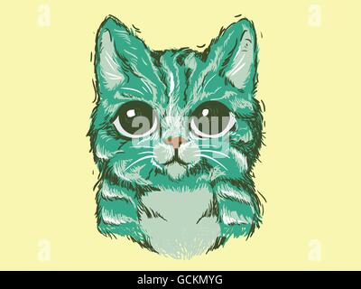 Gattino sveglio Illustrazione Vettoriale