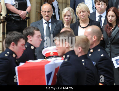 David Hart funerale Foto Stock