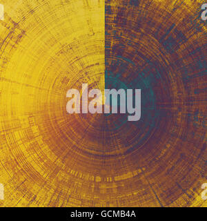 Grunge sferica composizione retrò con texture di sfondo vintage. Con diverse configurazioni di colore: giallo (beige); marrone; blu; rosso (arancione); viola (viola); rosa Foto Stock