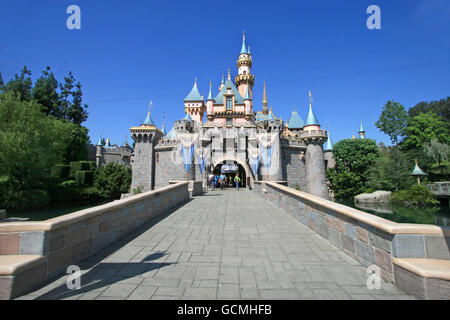 Anaheim, California, USA. Settembre 16, 2009. Il Disneyland California Sleeping Beauty Castle. Lucy Clark/Alamy Live News Foto Stock