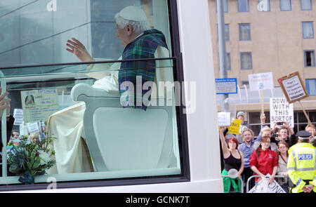 La visita del Papa al Regno Unito - Giorno Uno Foto Stock