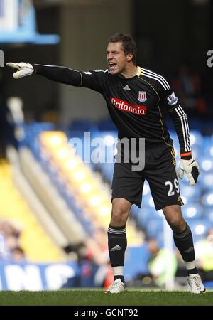 Calcio - Barclays Premier League - Chelsea v Stoke City - Stamford Bridge. Thomas Sorensen, portiere della città di Stoke Foto Stock