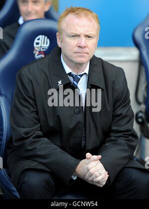 Calcio - Barclays Premier League - Bolton Wanderers / Birmingham City - Reebok Stadium. Alex McLeish, responsabile della città di Birmingham Foto Stock