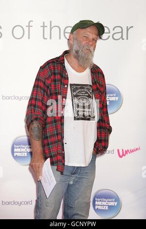 Barclaycard Mercury Music Prize - Londra. Il Seasick Steve arriva per il Premio di Musica Mercury 2010 Barclaycard al Grosvenor House Hotel di Londra. Foto Stock