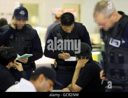 Border Agency incursioni Foto Stock