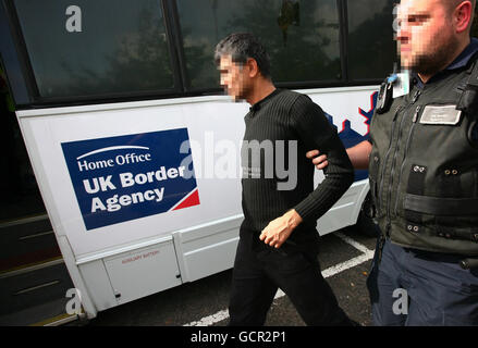 Border Agency incursioni Foto Stock