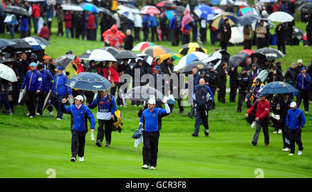 Golf - 38th Ryder Cup - Europa v USA - Giorno 1 - Celtic Manor Resort Foto Stock