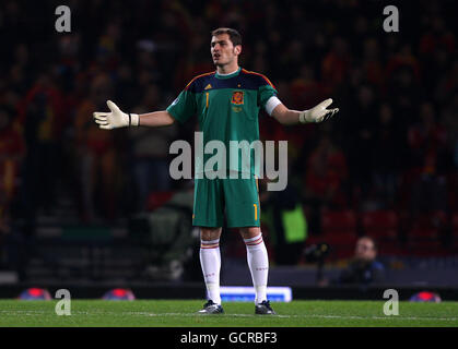 Calcio - UEFA Euro 2012 - Qualifiche - Gruppo i - Scozia v Spagna - Hampden Park. Iker Casillas, portiere spagnolo Foto Stock