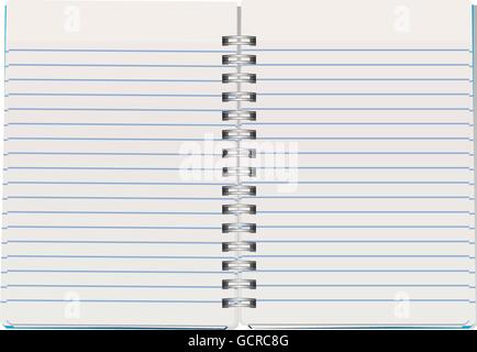 Illustrazione vettoriale di aprire il Blocco note Illustrazione Vettoriale