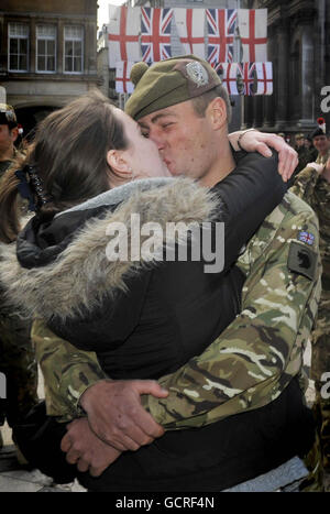 Londra reggimento homecoming Foto Stock