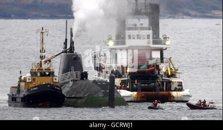 La scena vicino all'isola di Skye in Scozia dove HMS astute correre aground. Foto Stock