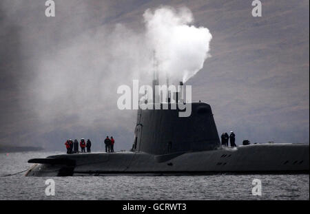 La scena vicino all'isola di Skye in Scozia dove HMS astute correre aground. Foto Stock